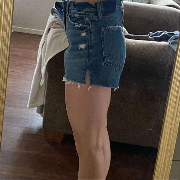 Abercrombie High Rise Denim Shorts - Picture 3 of 6